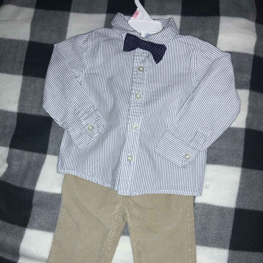 Little Lad Pants and shirt 2 Piece set Size 18M